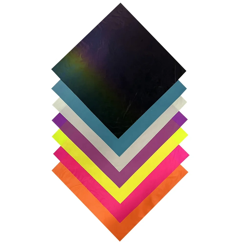 HCSP флуоресцентный цветной отражающий материал Радужная отражающая ткань