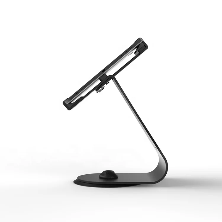 Universal Adjustable Black Tablet Enclosure Stand Metal Tablet Stand for iPad Tablet PC