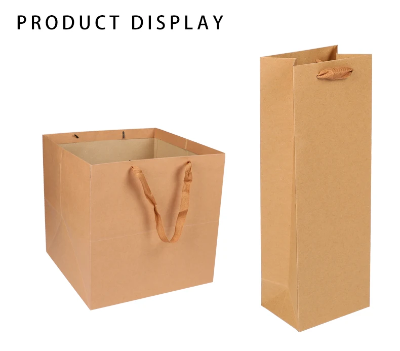 Customized folding paper bags for high-end shoe and hat gifts that can be printed with any hot stamping pattern gift packaging