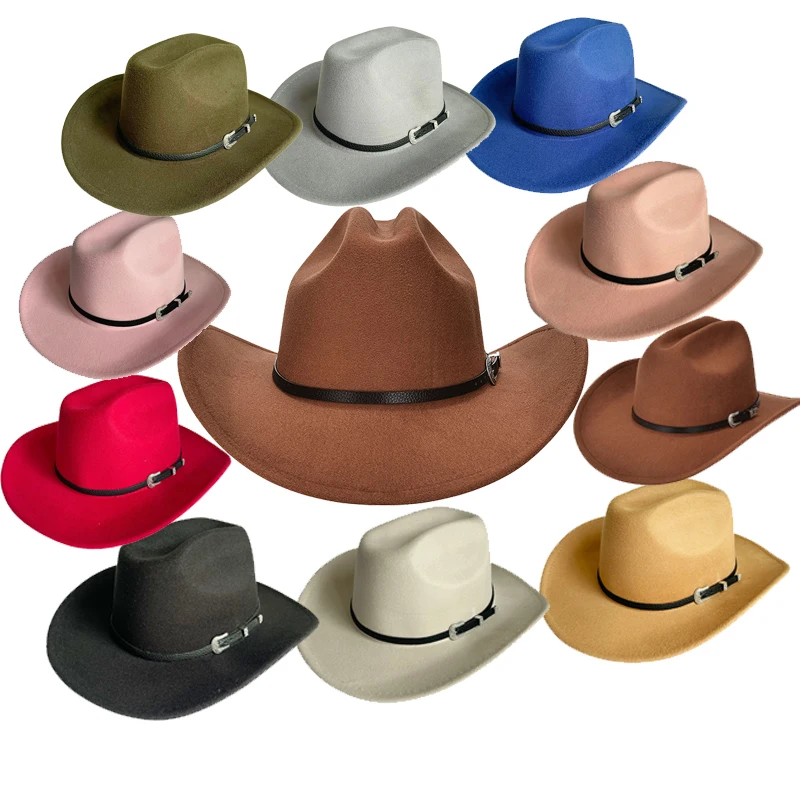 Cowboy Hats Wool Felt Fedora Hat White Cowboy Hats For Men - Buy Cowboy ...