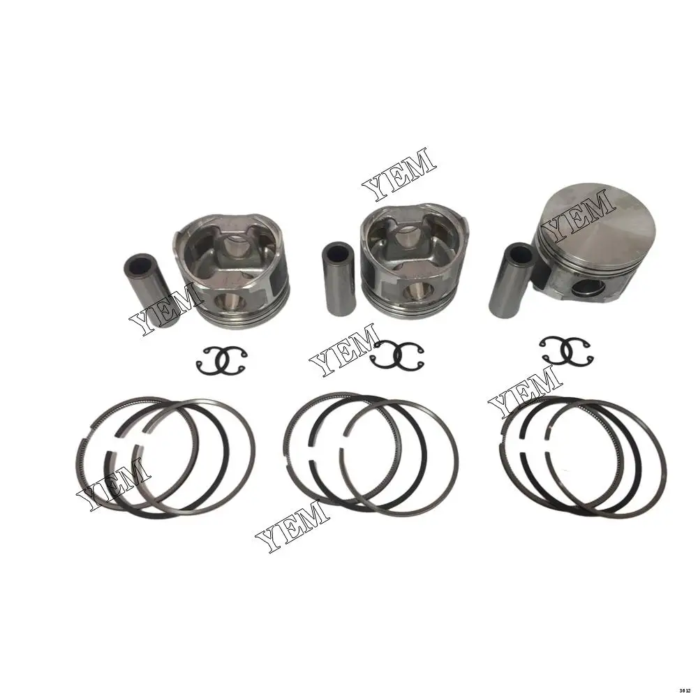 3TNE68 Pistons Set With Cylinder Rings for Yanmar