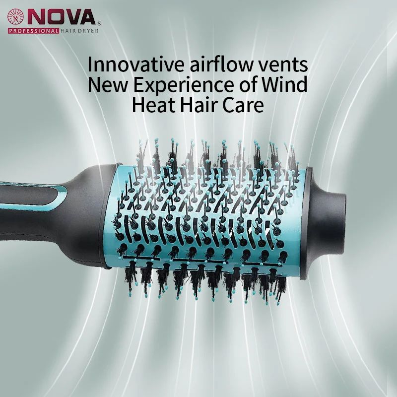 2023 NOVA nuevo 1200W aire caliente soplar plancha de pelo soporte
