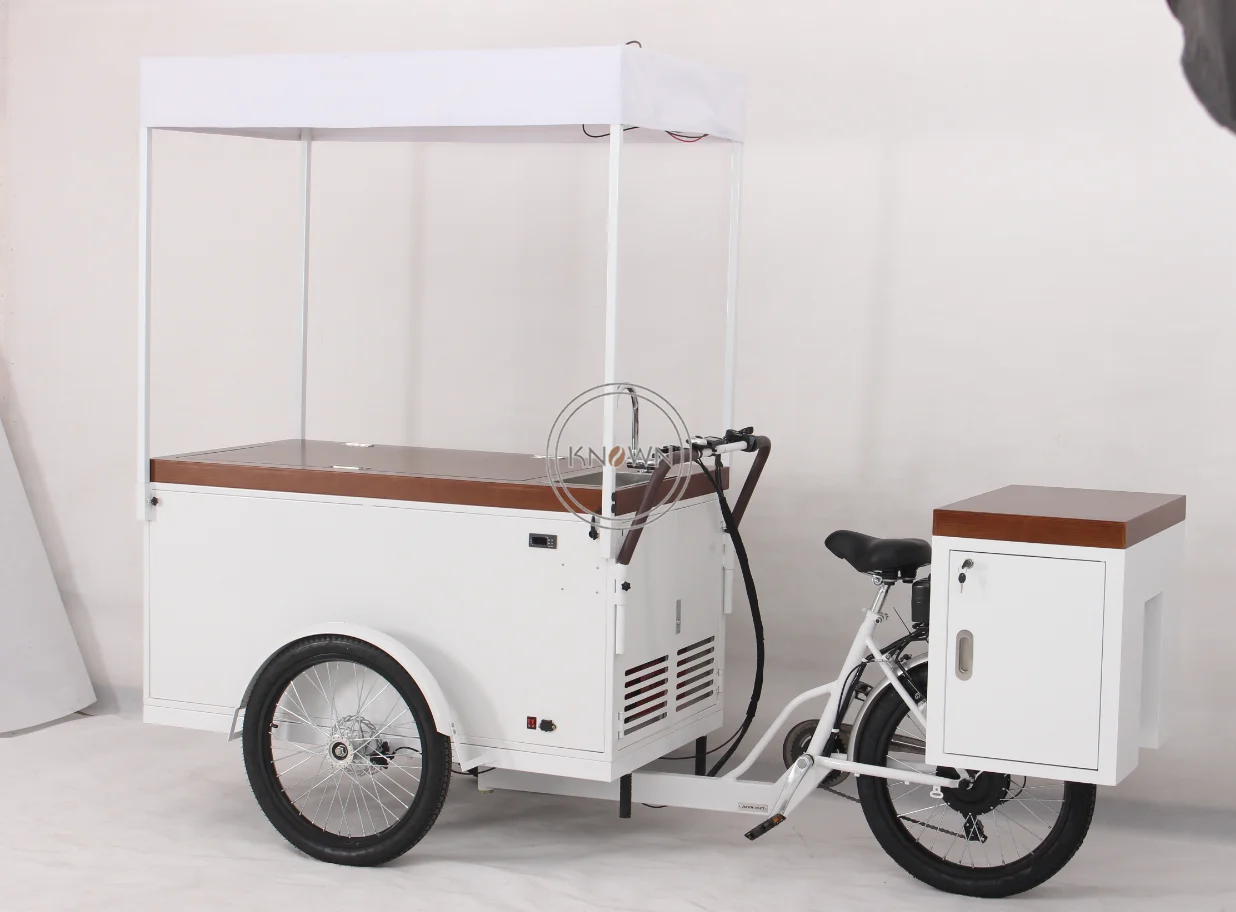 3roda móvel de rua de bicicleta de venda a retalho de frutas