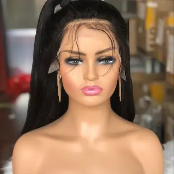 18 Realistic Mannequin Wig Head PVC Manikin shoulder Bust Stand Display  Hair CM