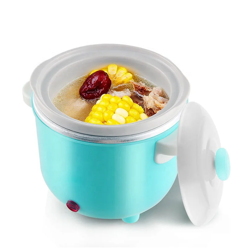 Inner Pot 0.6L Baby Feeding Food Mini Slow Cooker with Ceramic Electric  Aluminum OEM Stainless Steel Free Spare Parts 70W