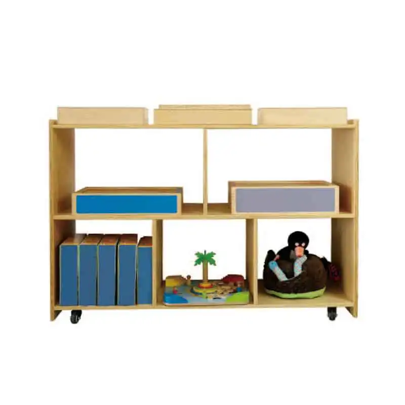 Wooden Kids Toy Storage For Kindergarten 2 Shelf Organizer