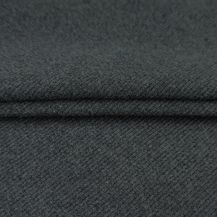 Plain Dyed Knit 2x2 Melange Rib Fabric for Sale, Stretch Cotton Ribbed Fabric for Clothing/ manufacture