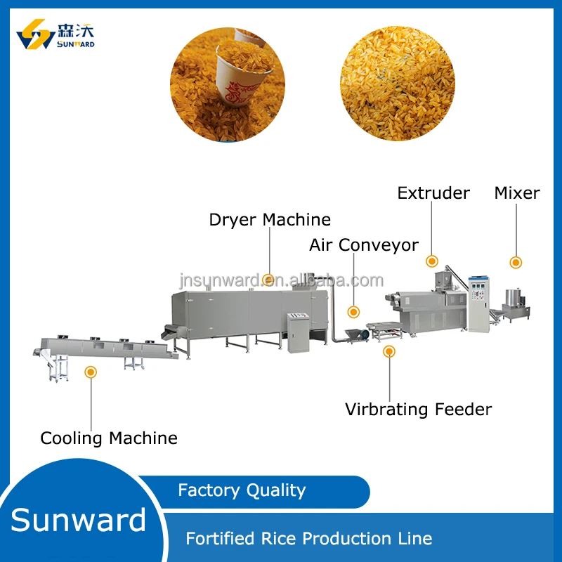 Tse75 Model 400-500 Kg/h Capacity Reconstituted Nutrition Artificial ...