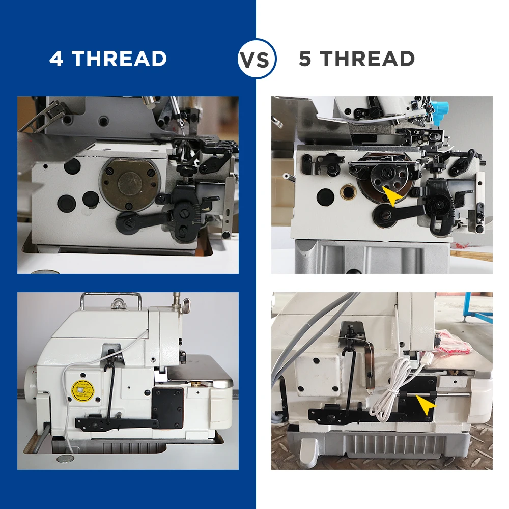 Head Only MC 798-4D Computerized Direct Drive Power Saving Moter Four Thread Overlock Industrial Sewing Machine Without Table