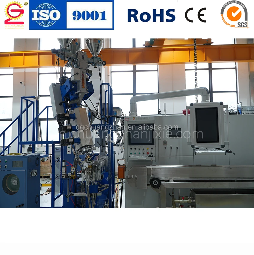 Electric Wire Cable Making Machine  Extrusion Line for Data and Power Cable Coating Usage for Wire Cable Production Extrusion