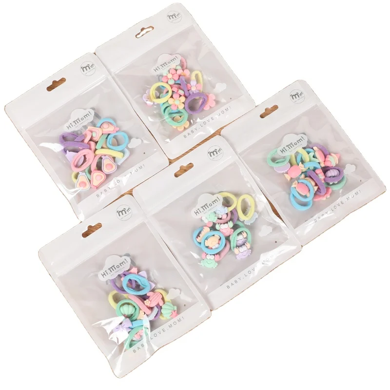 Korean Version of the Cute Cartoon Children's Hair Ring Towel Ring High-stretch Bagged Hair Accessories Wholesale
