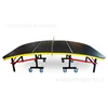 Yellow-folding pulley indoor table