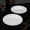 Two 8.75-inch folded-rim straw hat dinner plates