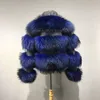 pelliccia di procione blu