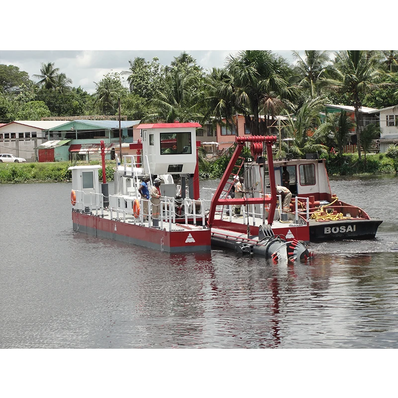 2500m Discharge Distance Mechanical Cutter Suction Dredger with High Pressure Water Pipe