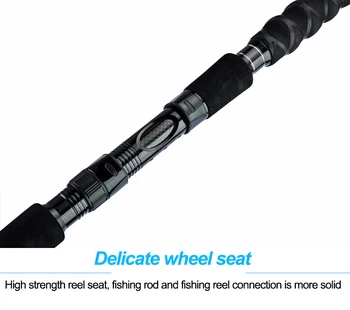 CHEERY Wholesale Price Custom 3 Section Carbon Fiber Boat Fishing Rod Trolling Fishing Rod Pesca Big Game Fishing Rods – Trolling Lure – view 5