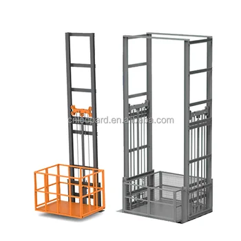 500Kg Vertical Rail Lift Platform Fixed Hydraulic Cargo Freight Lift for Multi-Storey Warehouses