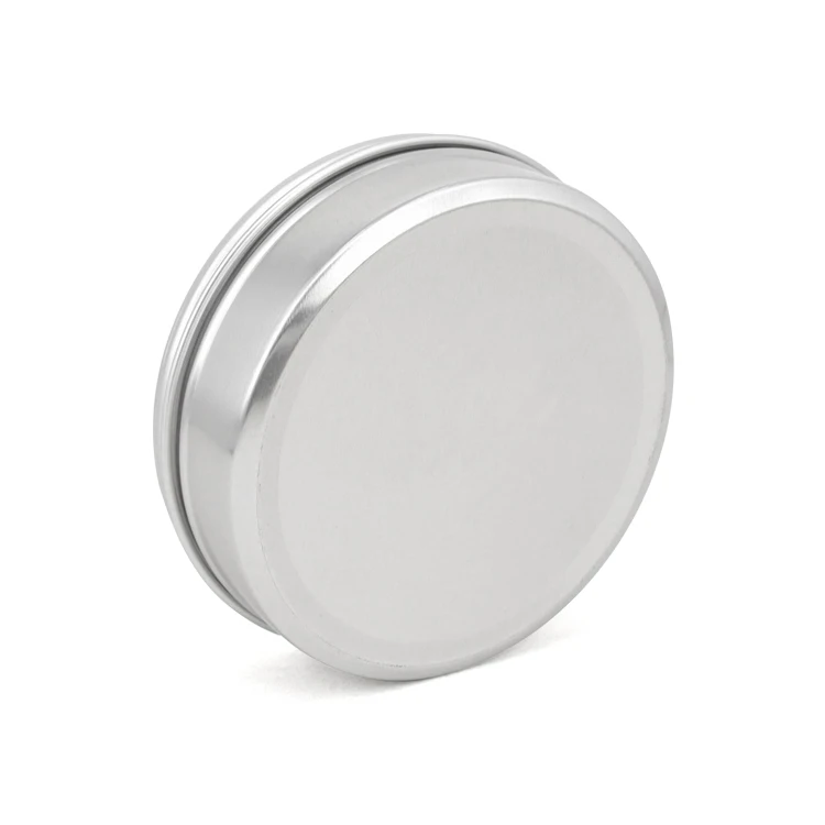 125ml Empty Coffee Tin Box Empty Aluminum Silver Tins Aluminum Jars Large Round Metal Tins