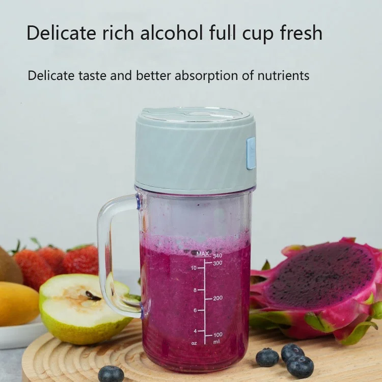 Simple and Durable Juice Cup Travel Camping Portable Electric Small Fruit Juice Extractor Multifunctional Juice Cup with Straw 6