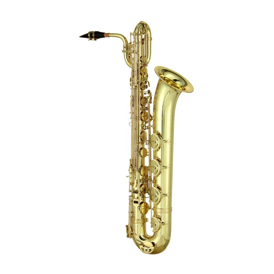 SEASOUND OEM Professional Baritone Saxophone EB Tone Gold Lacquer with High-grade Waterproof Case JYBS104
