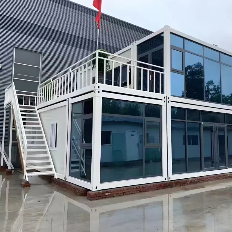 2 3 Story Modular Prefabricated Flat Pack Container House Multi Family Duplex Prefab Home for Bulgaria
