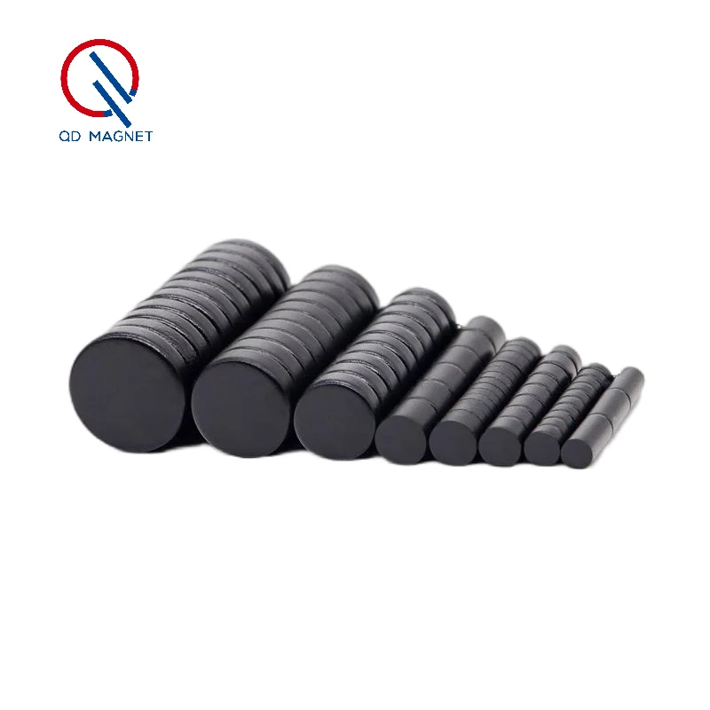 product super strong abrasion resistant rare earth magnet black znic plating magnet disc 18mm x 3mm n35 magnet-60