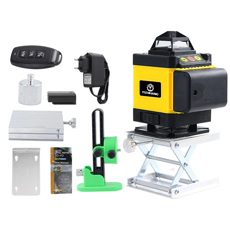 thumbnail image 2 of Weiddw 4D 16-Line Green Laser Level – 360° Self-Leveling With Magnetic Bracket & 2 Batteries (Open Box) 2 of 5