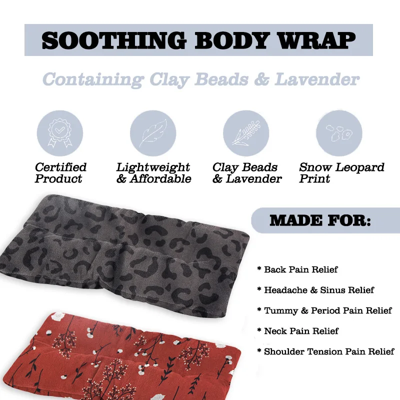microwaveable heating pad wrap heated for neck and shoulders back pain relief microwave hot pack for therapy