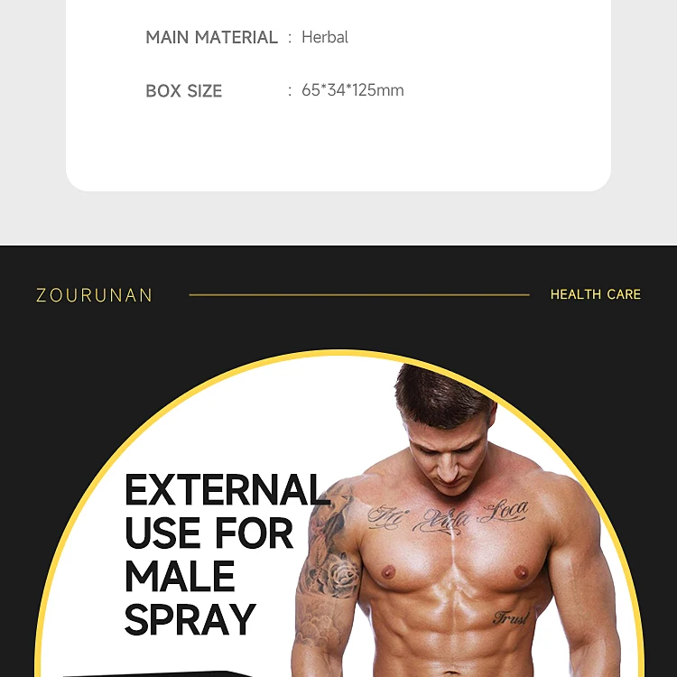 HOT Selling Male External Use Spray Increase Time Extended Spray for Male Adult Sex 30ml