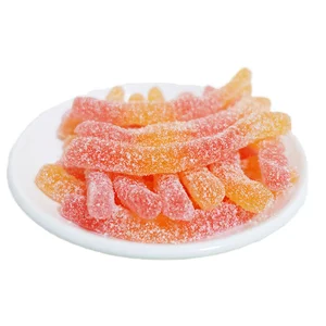 Acorn Candy with Mixed Sandworm and Sugar Fruity Flavored Strawberry and Apple Packaged in a Bag