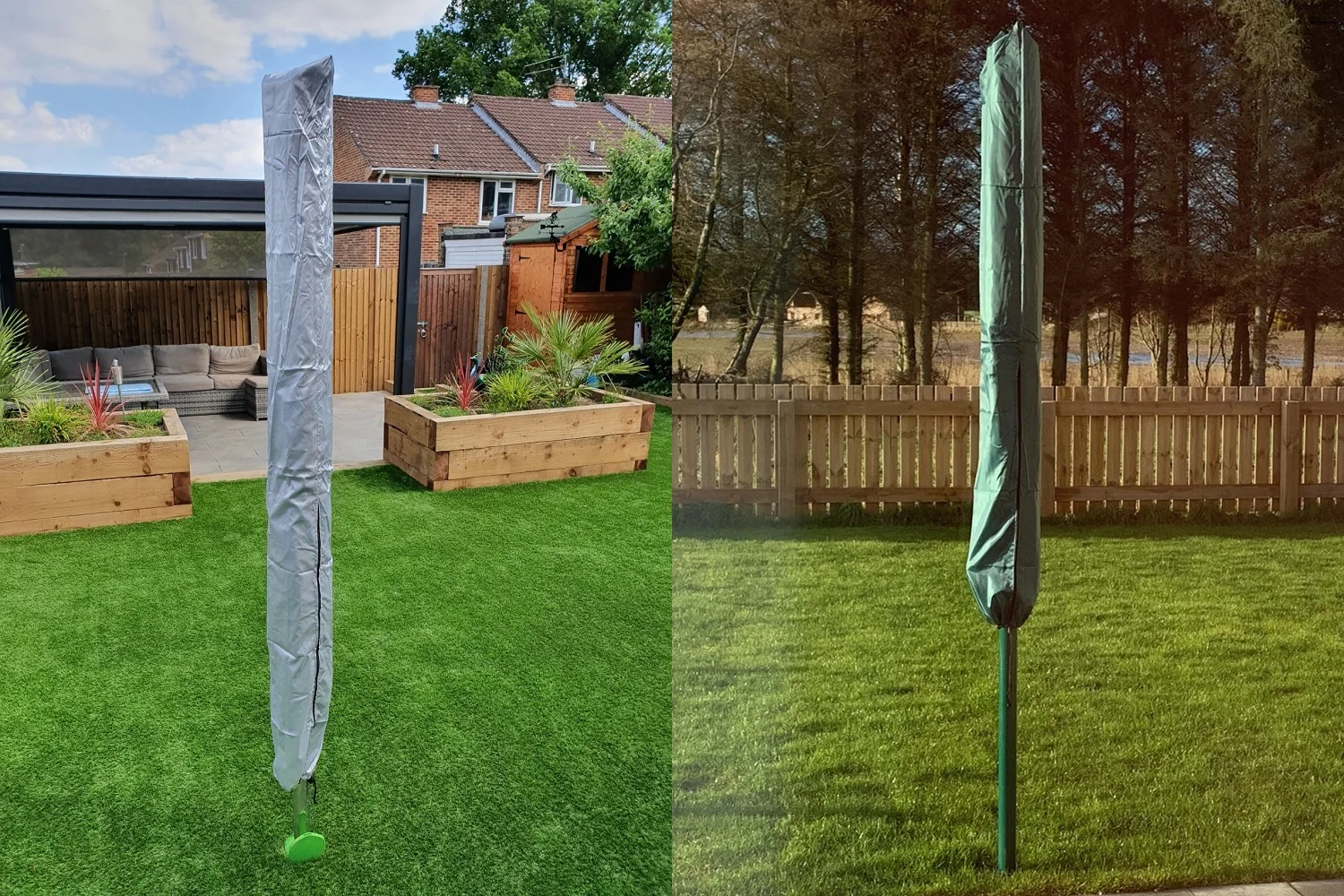 Bbmonkey Grey Washing Line Cover Dryer Rotary Drier Cover Rotary