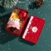 Pink Bear Christmas Tree With Red Iron Box