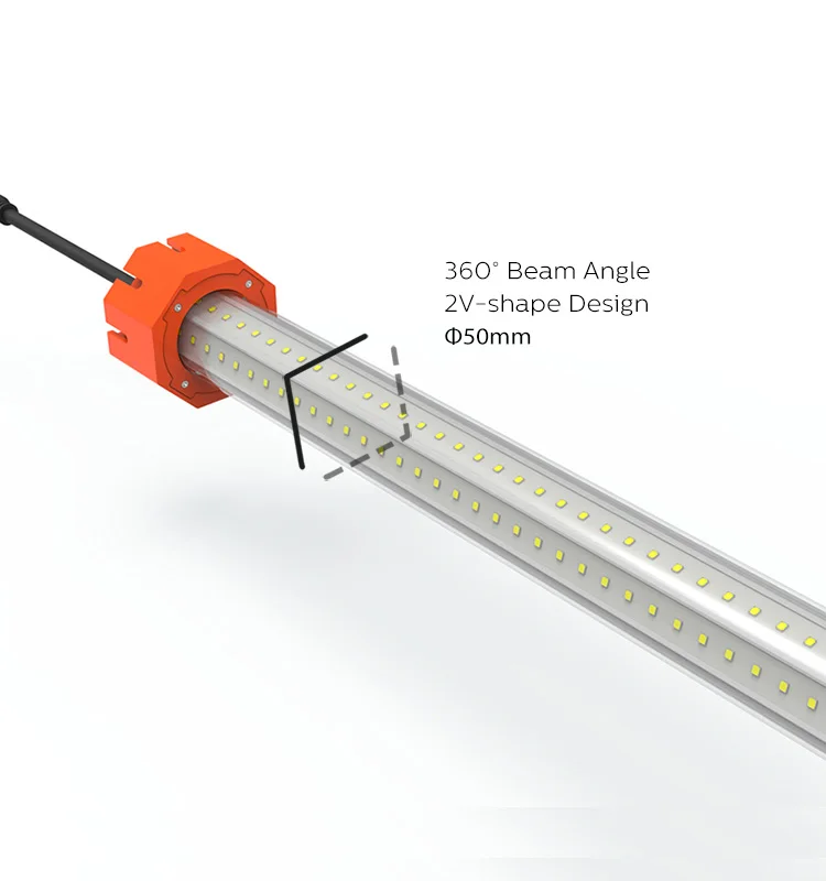 Светодиодное освещение T13 с вертикальной регулировкой яркости на 360 градусов для роста куриц