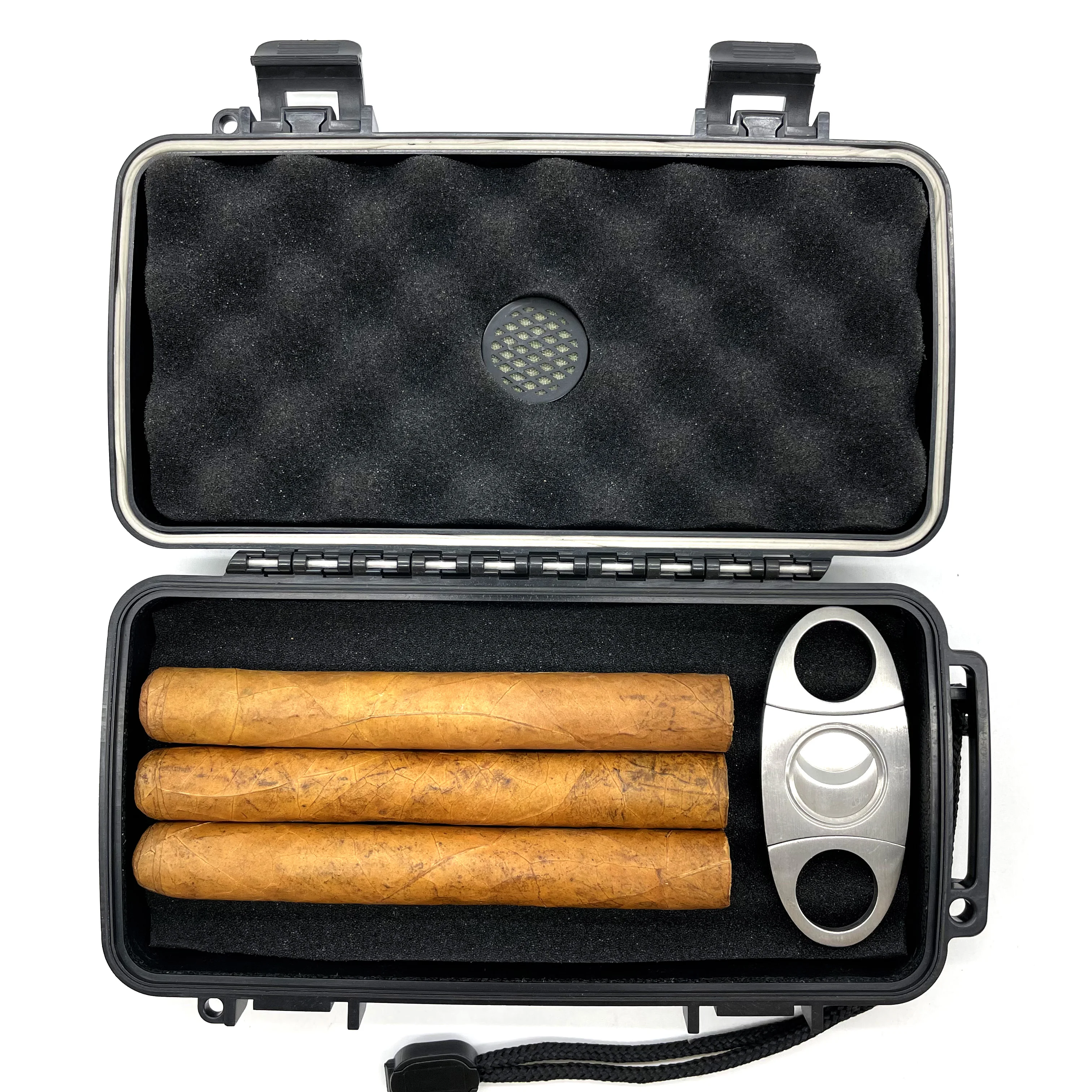 Factory Wholesale Cigar Travel Humidor Case Portable Waterproof Travel