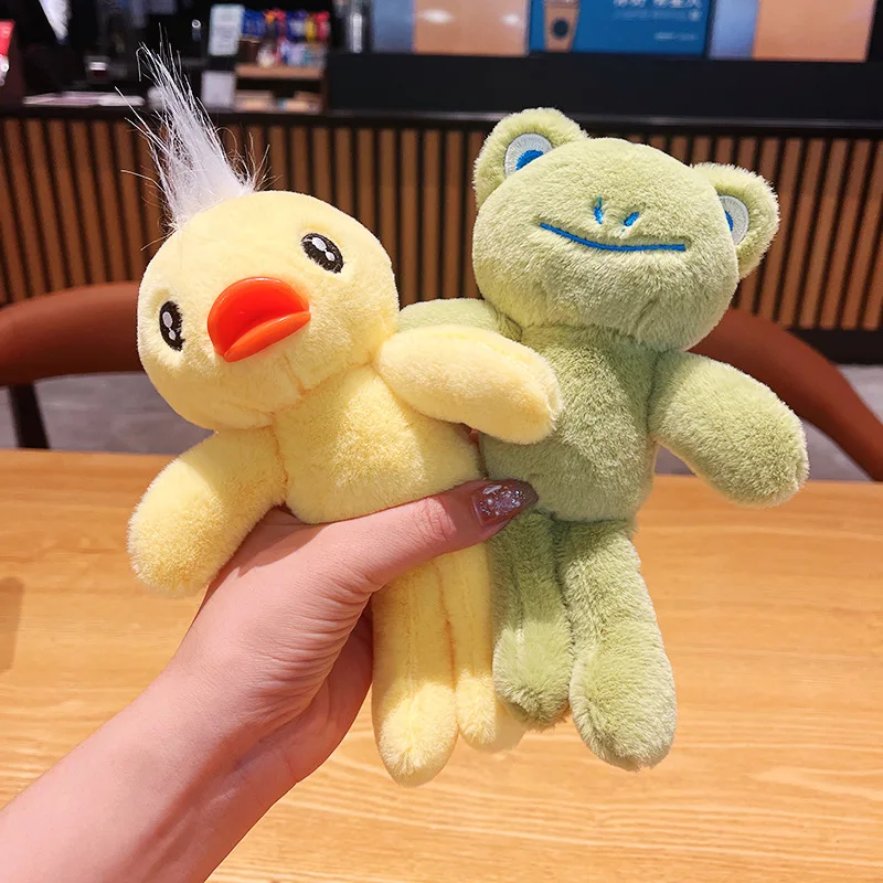 Cute Plush Frog Toys Keyring Plush Keychain Stuffed Toys Hanging On