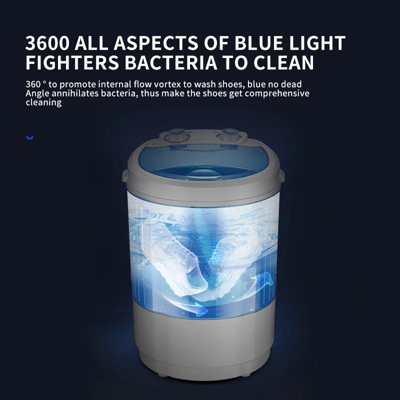 Epsilon маленькое черное мини портативный турбина Maquinas Para Lavar Zapatillas Lavadoras De Ropa Химчистка Lavatrice машинка для чистки обуви