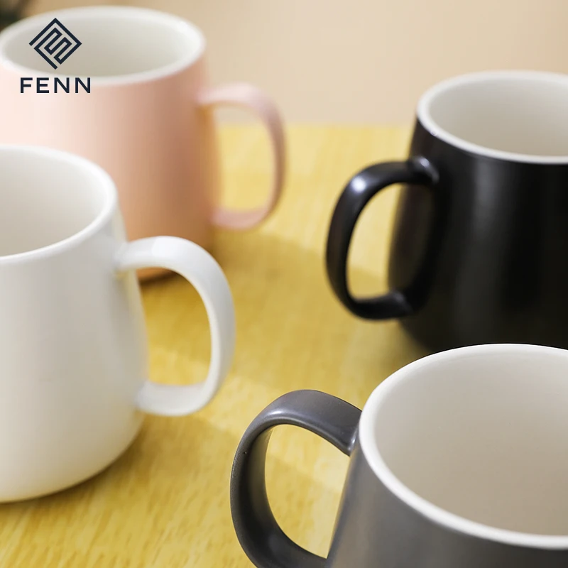 product fenn 400ml black mugs mate porcelain double color inner outside white wholesale ceramic custom cafe coffee mug-59