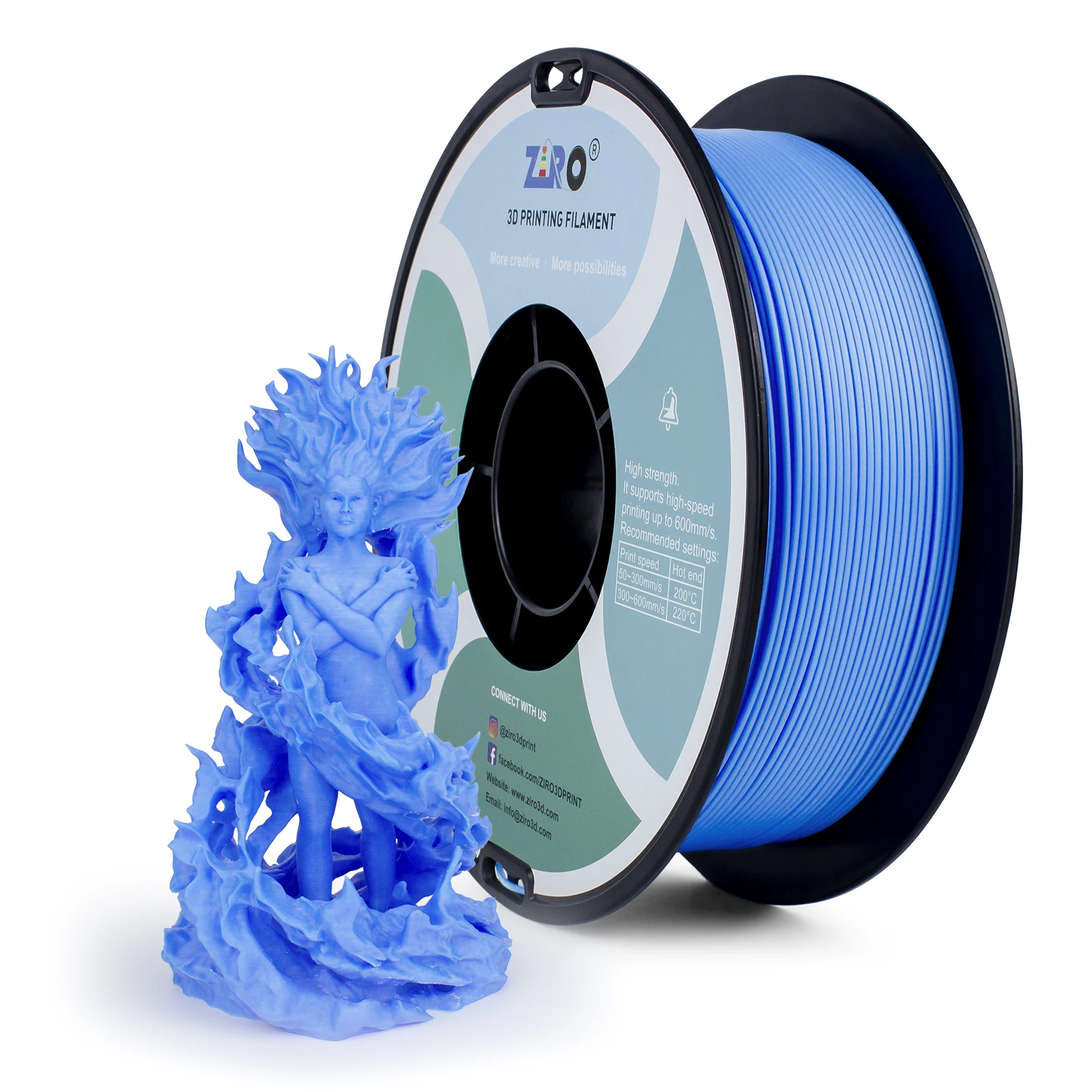 ZIRO 3D Filament Starry Sky Multi Colors - Perfect for 3D Printing