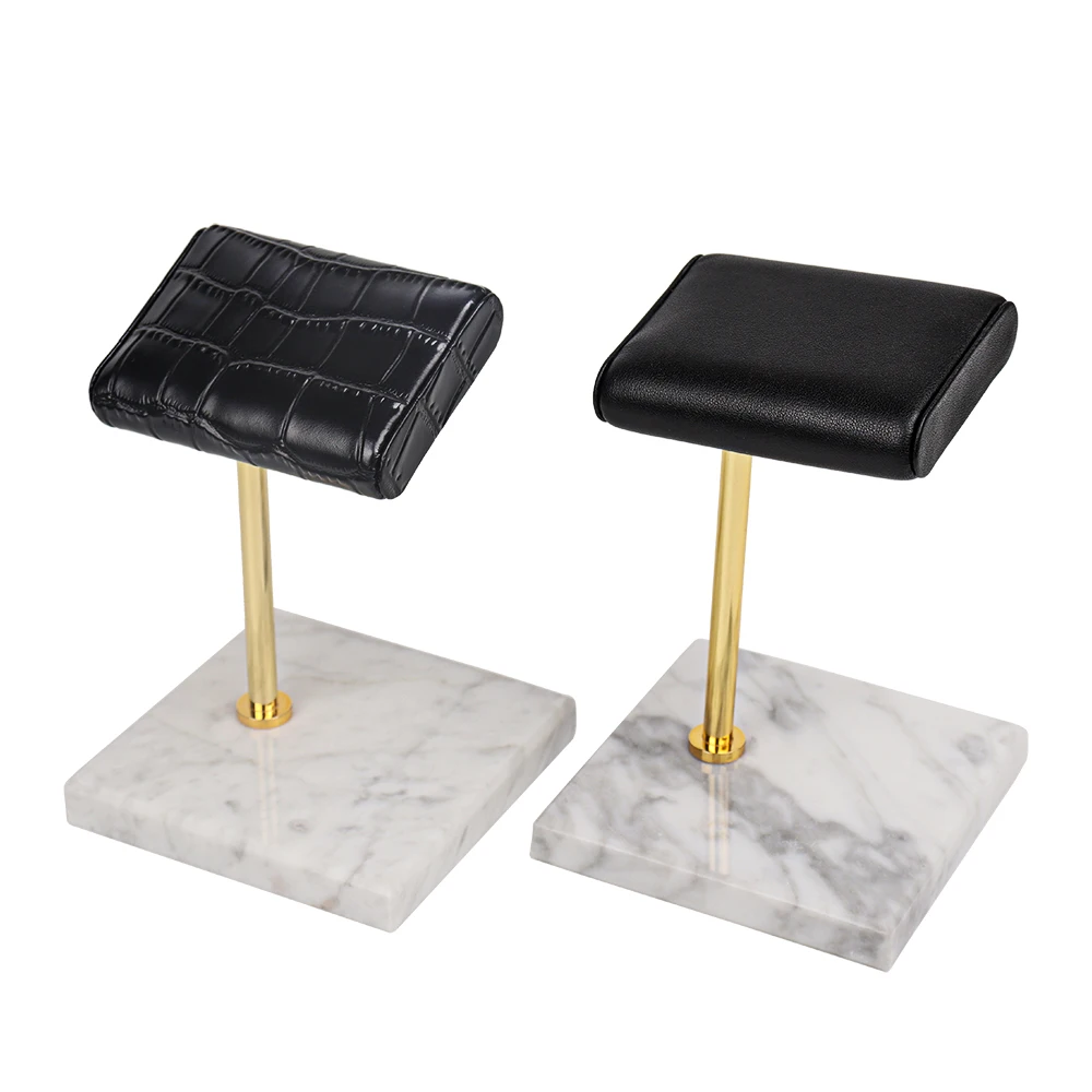 Высококачественный держатель для наручных часов SUNDO черный белый кожаный Стенд Мраморная стойка