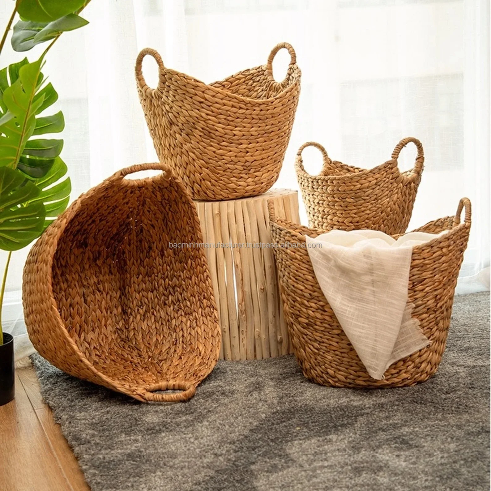 Sale ! Manufacturer For Handwoven Straw Baskets/laundry Baskets/ship