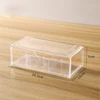 Stacked storage box drawer divided into compartments