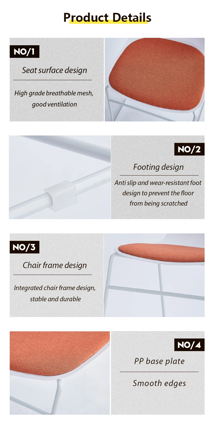 factory direct sell cheap price high quality plastic chair training chair pp chair in stock