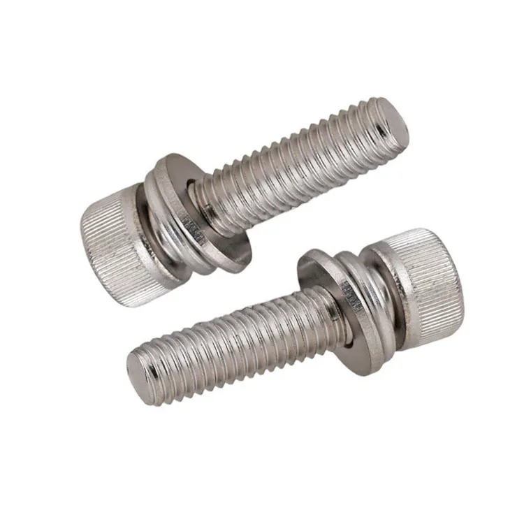 Stainless Steel Socket Head Triple Combination Sex Hex Socket Fasteners Stainless Steel Making Tools Screw Bolts