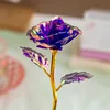 Flor colorida de oro de 18 cm, flor morada