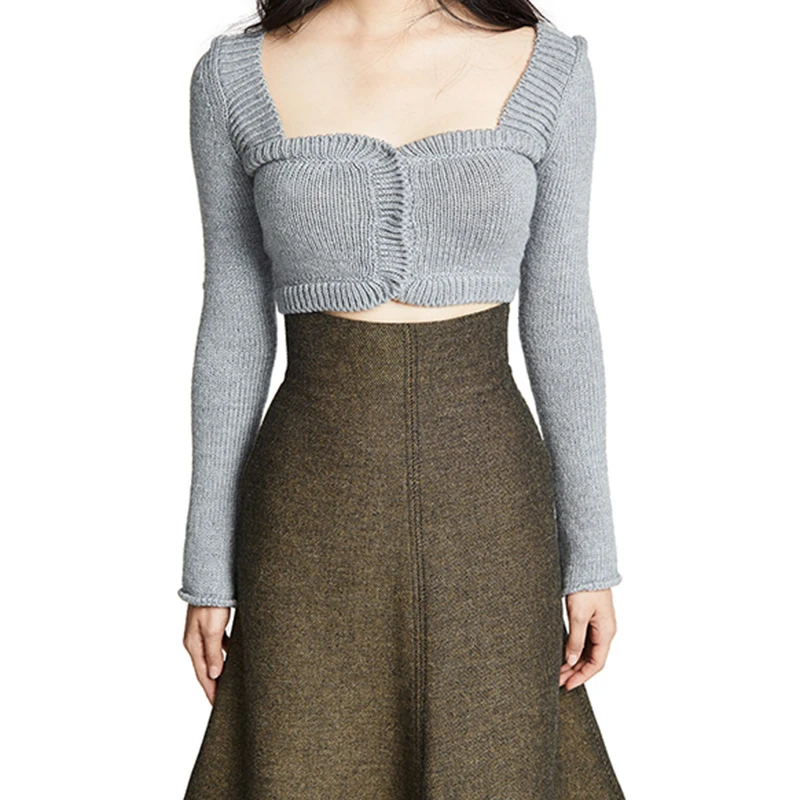 Crop top wool sweater Outlet