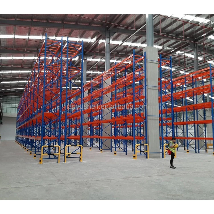 The storage space utilization rate of drive-in shelves can be increased by more than 30%, and through shelves (drive-in shelves) are widely used in wholesale, cold storage and food and tobacco industries. factory