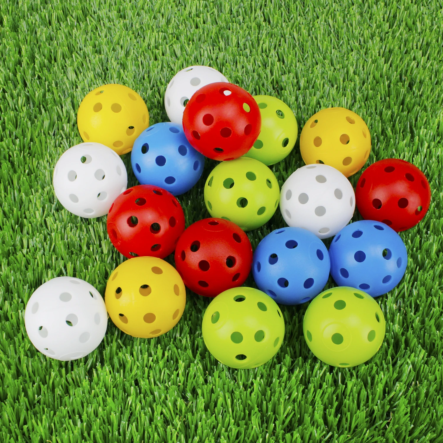 Wholesale 42mm Airflow Colored Golf Practice Ball Bulk Perforated