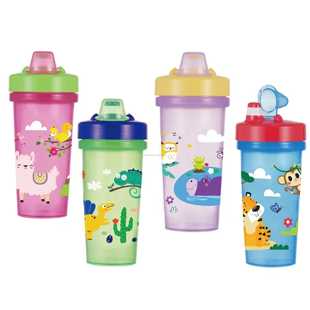 350ml PP Baby Training Cup Kids Water Bottle with sipper Baby Cup BPA Free Eco Friendly Factory Directly Hot Selling