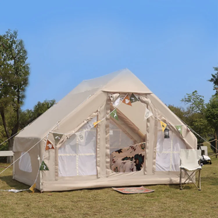 XZ OEM ODM Portable 4*3*2m Inflatable Party Camping Tent Waterproof Air Tent with Easy Set-up and Air Pump for Outdoor Camping