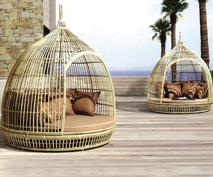 rattan bird cage chair